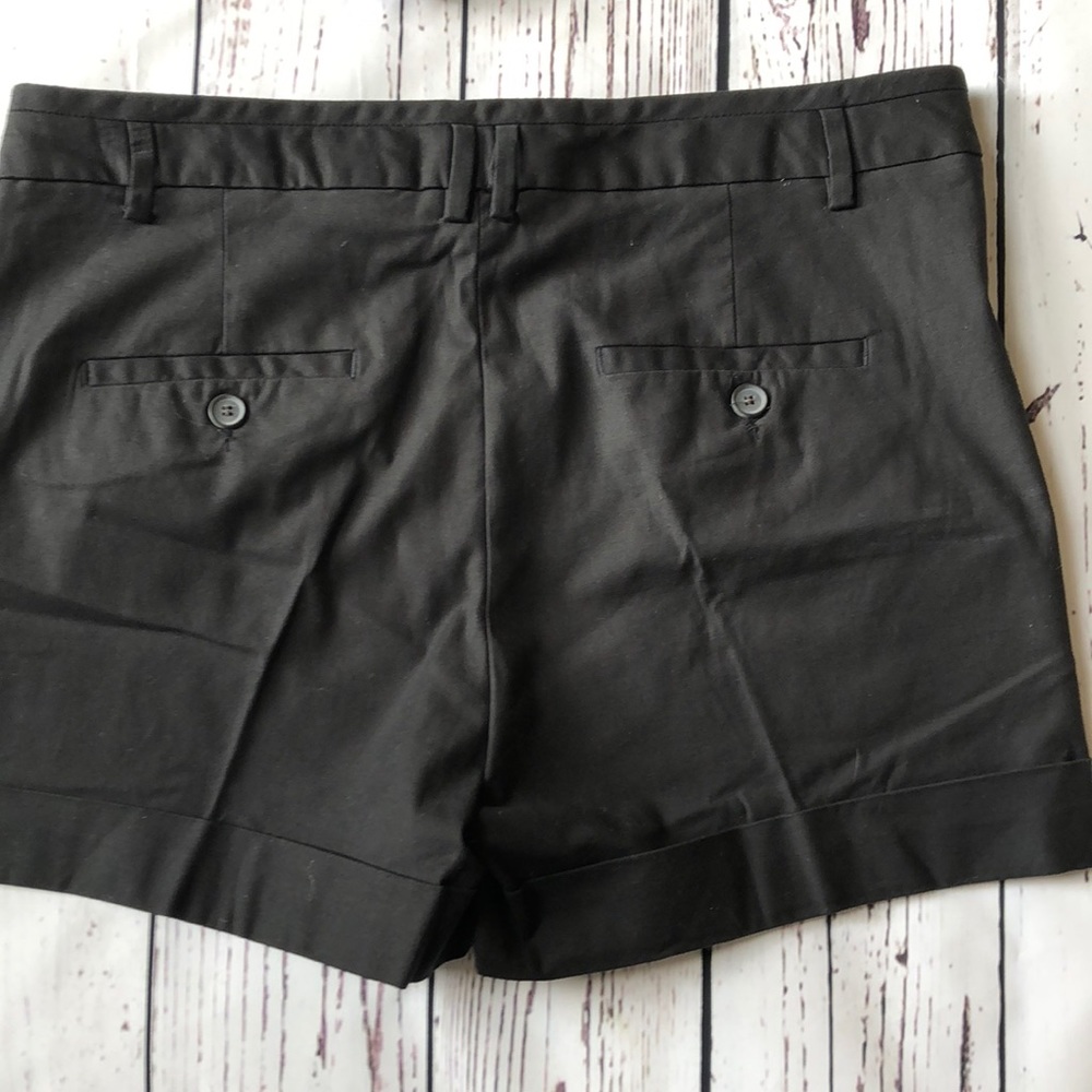 Zara Basic Black Cuff Tailored Short Size Large - image 3